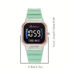LED Display Children's Colorful Electronic Watch