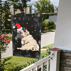 Dinosaur Christmas Flag 30X48X45X72CM Double Sided House Flag
