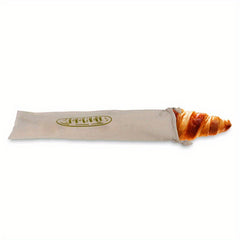 Linen Bread Bag Reusable French Baguette Drawstring Bag