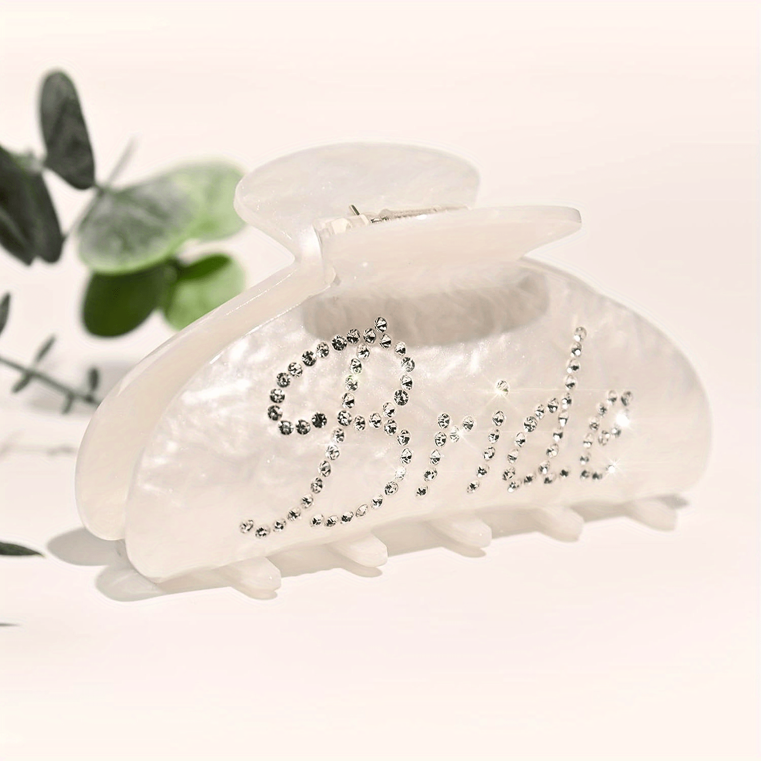 Bride Claw Hair Clip Rhinestone Logo Bachelorette Party Decorations