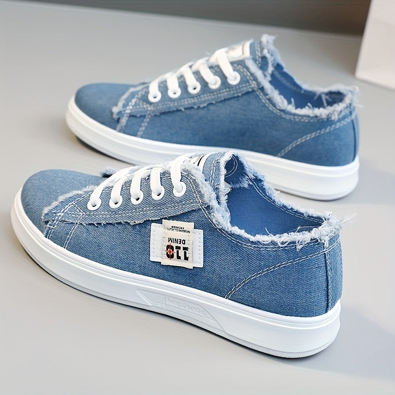 Women's Canvas Shoes Causal Lace Up Outdoor Shoes Lightweight
