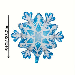 3pcs Winter Snowflake Decoration Balloons Birthday Party Supplies
