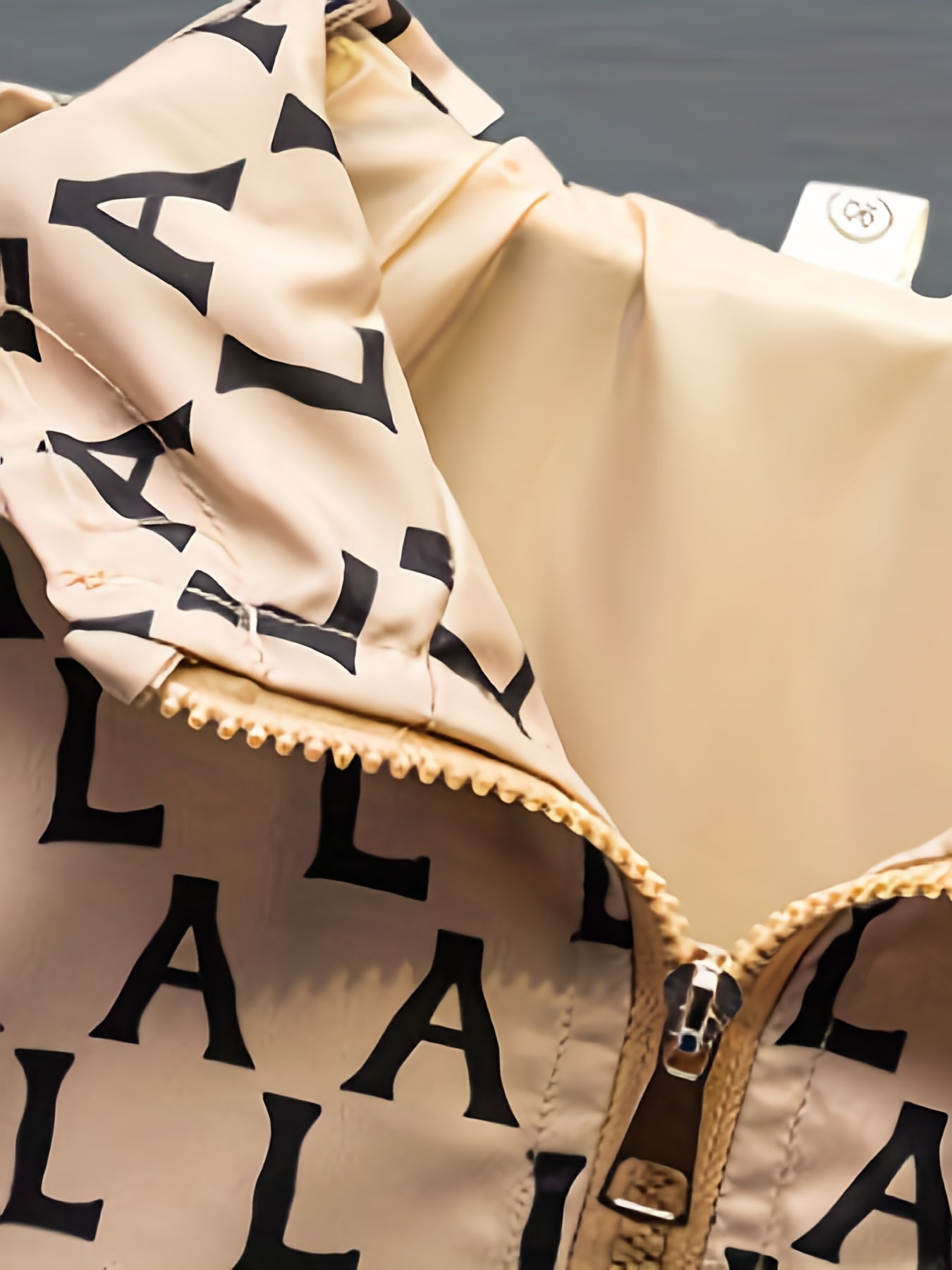 Boys Letter Print Waterproof Windbreaker Hooded Jacket