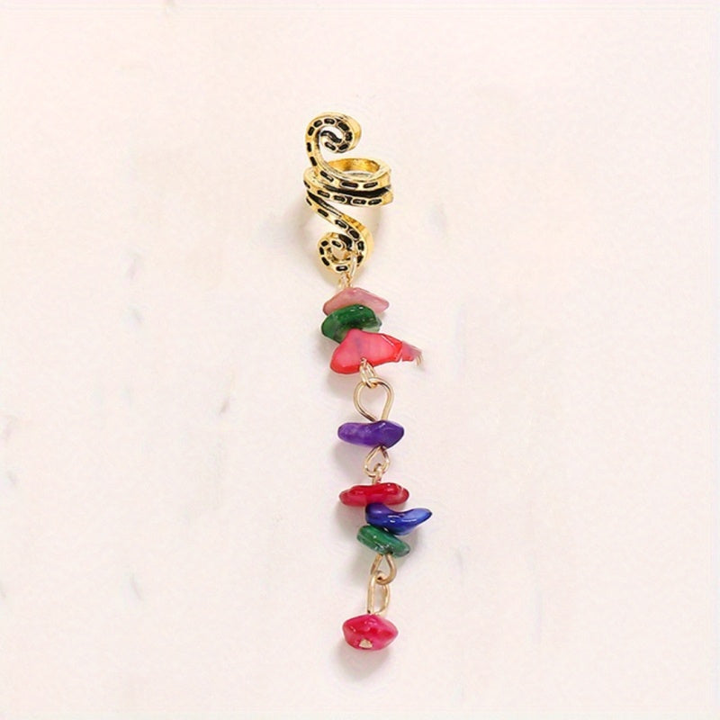 Metal Dreadlock Hair Clip Pendant Spiral Braid DIY Decoration