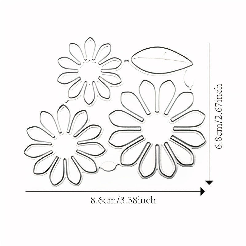 Paper Art Embossing Cutting Template DIY Flower Leaf Scrapbook