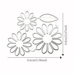 Paper Art Embossing Cutting Template DIY Flower Leaf Scrapbook