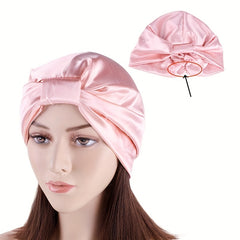 Soft Satin Bonnet Solid Night Cap for Hair Care