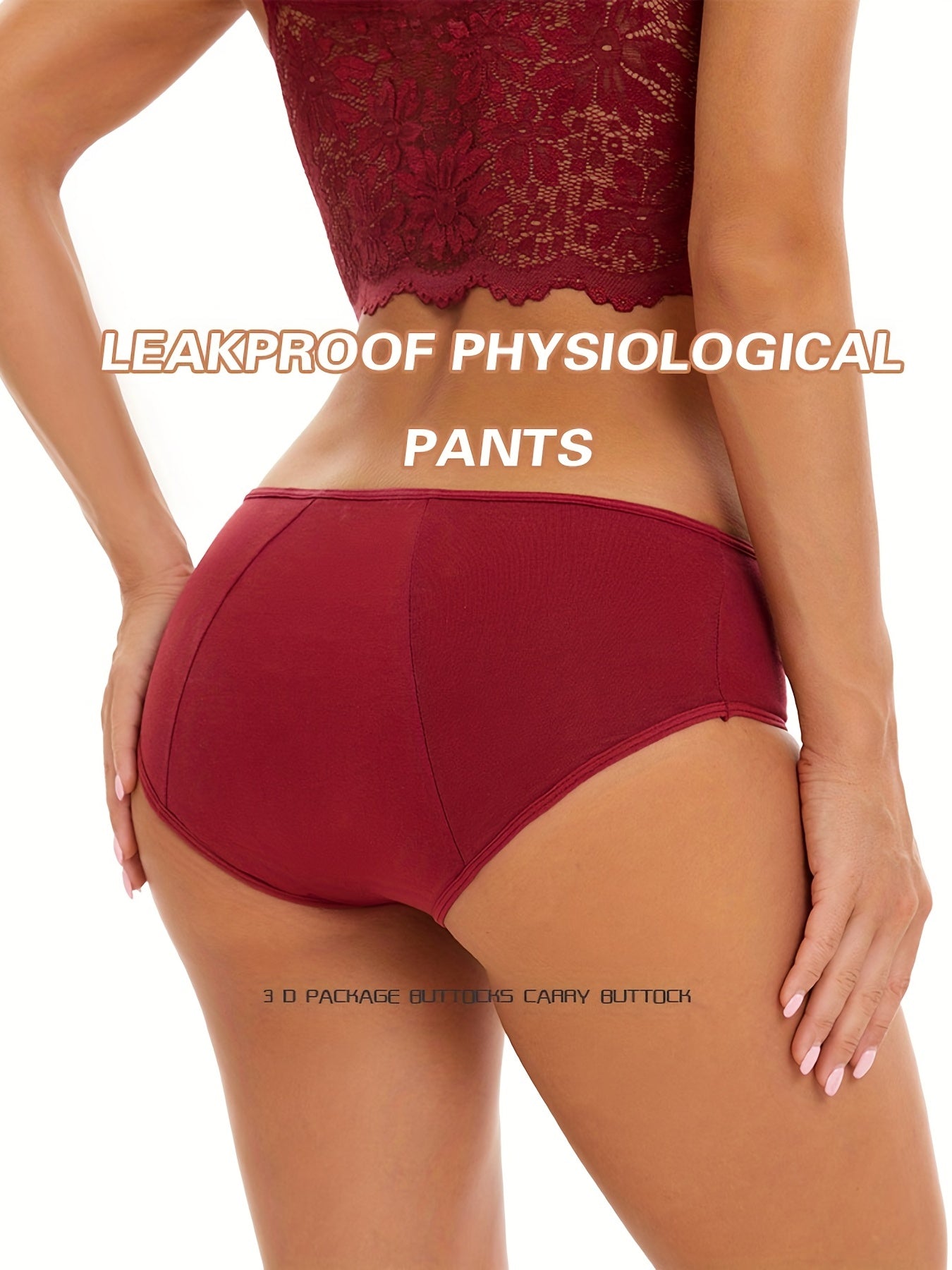 Women's Period Panties Anti Leak Full Coverage Breathable Underwear