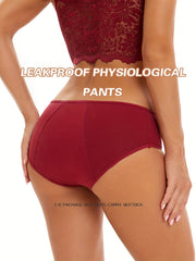 Women's Period Panties Anti Leak Full Coverage Breathable Underwear