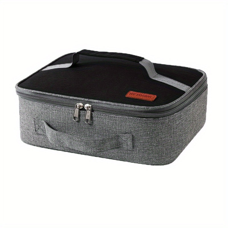 Square Lunch Box Bag Portable Thermal Insulation Waterproof Bento Bag