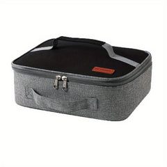 Square Lunch Box Bag Portable Thermal Insulation Waterproof Bento Bag