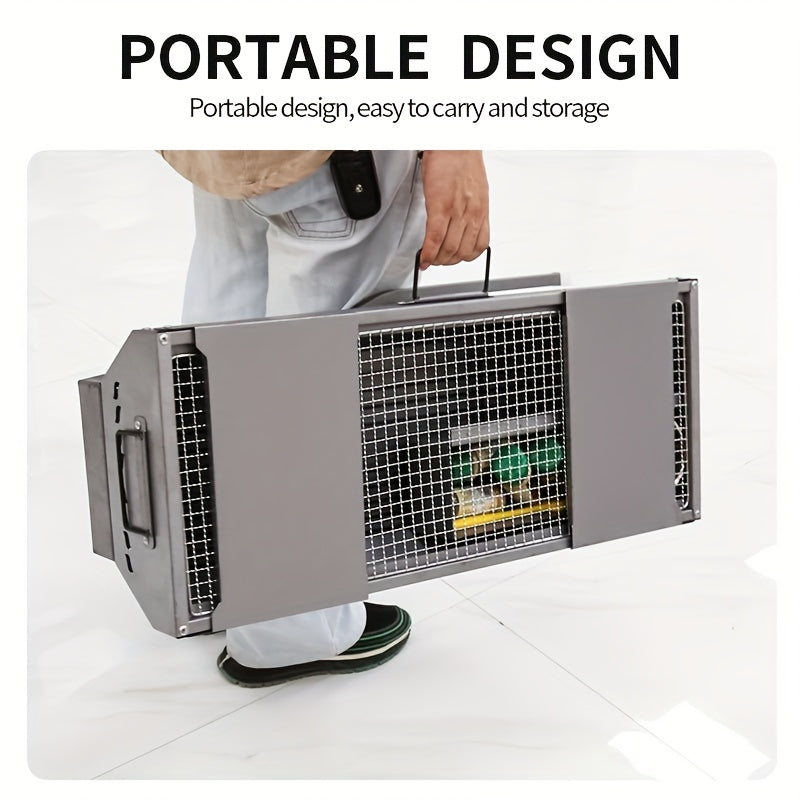 Large BBQ Grill Folding Portable Grill Outdoor Tool