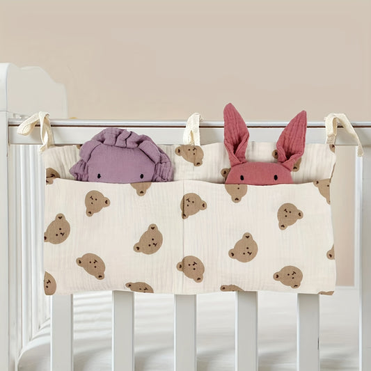 Baby Bed Storage Bag Stroller Hanging Bottle Diaper Teething Toy Gum Storage