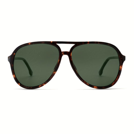VIVIENFANG Oversized Tortoise Polarized Aviator Sunglasses UV Protection