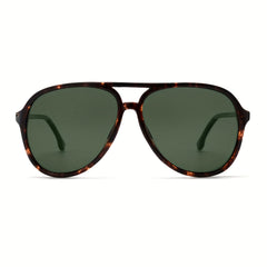 VIVIENFANG Retro Polarized Aviator Sunglasses Mens Vintage