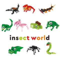 50pcs Animal Building Blocks Set - Insects Birds Marine Creatures