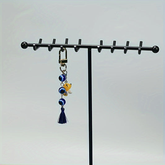 Little Bee Keychain Bag Purse Tassel Pendant