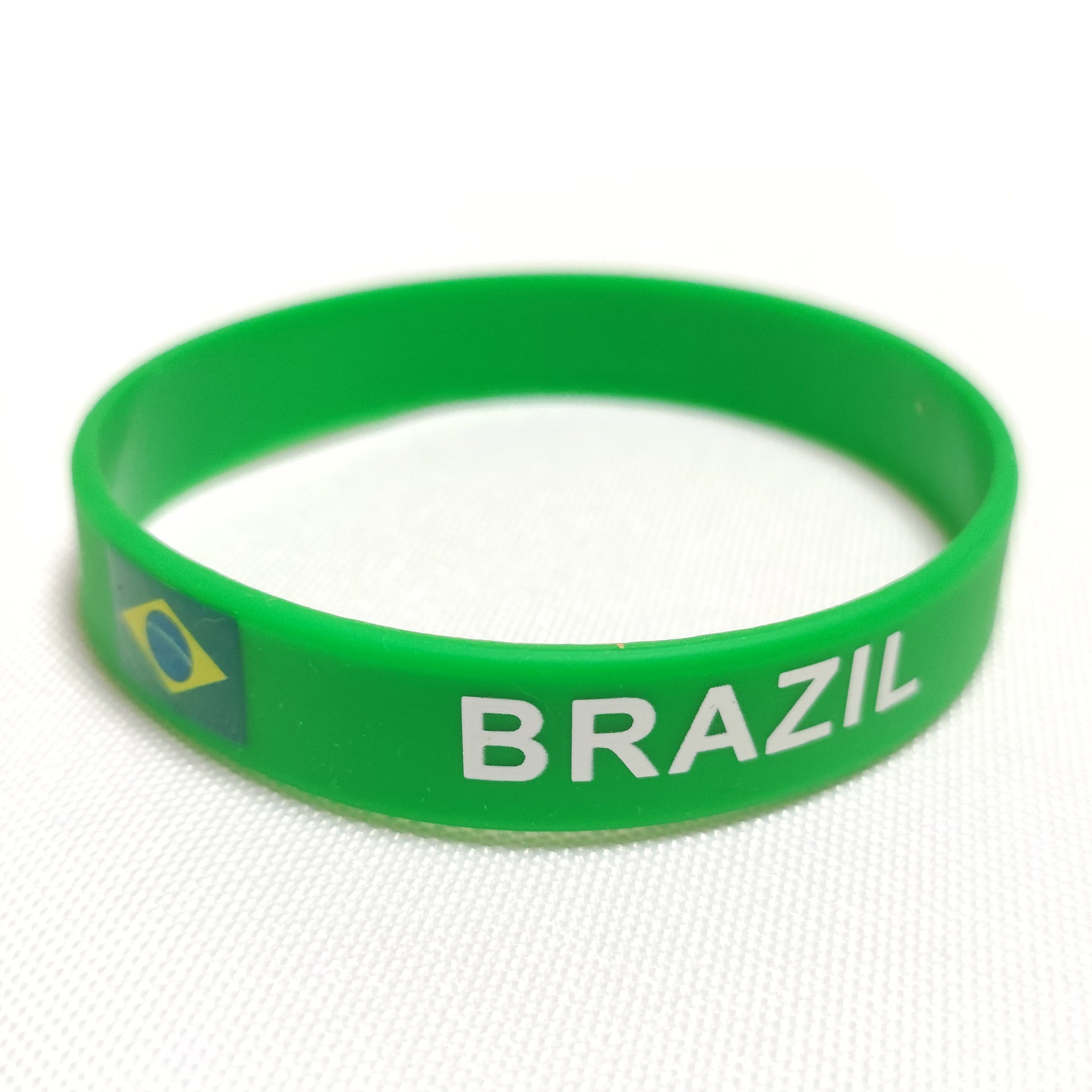 2 pcs National Flags Silicone Wristbands for Sports Friendship Parties