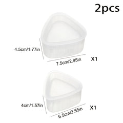 2pcs Triangle Rice Ball Mold Sushi Mold DIY Triangle Rice Ball Mold Lunch Sushi