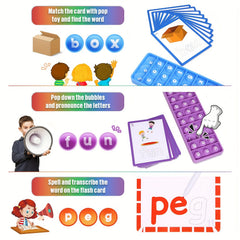 CVC Learning 100 Word Activities Set with Flashcards Phonics Games