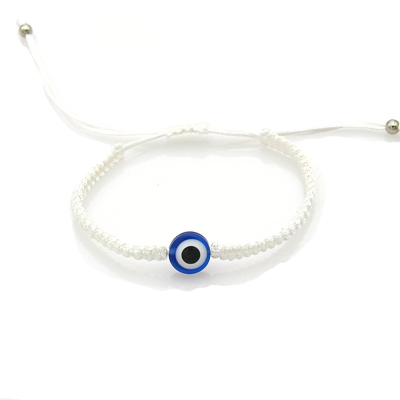 Evil Eye Charm Red Rope Adjustable Bracelet Unisex Hand Decoration
