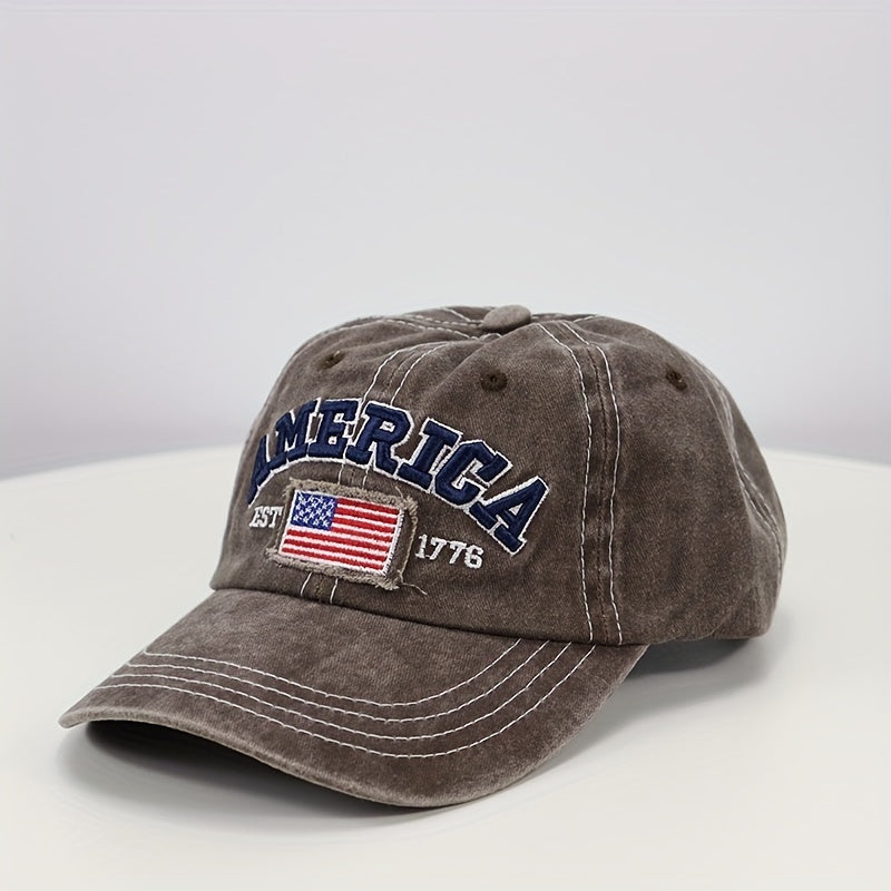 Men's Outdoor American Flag Vintage Baseball Cap