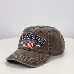 Men's Outdoor American Flag Vintage Baseball Cap