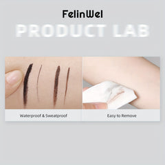 2 Pcs Gel Eyeliner Set Waterproof Long Lasting High Pigmented Smudge Proof