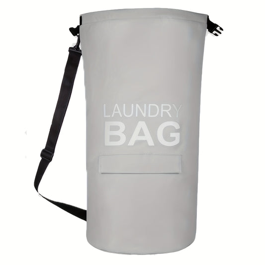 Large Capacity 71L Laundry Basket Foldable Adjustable Shoulder Strap