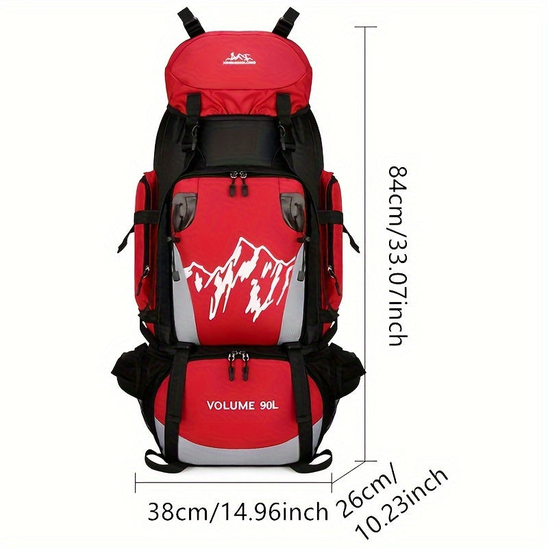 90L Lightweight Travel Backpack Waterproof Camping Outdoor Backpack