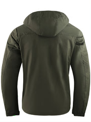 Men's Letter Print Baseball Jacket Waterproof Sports Jacket