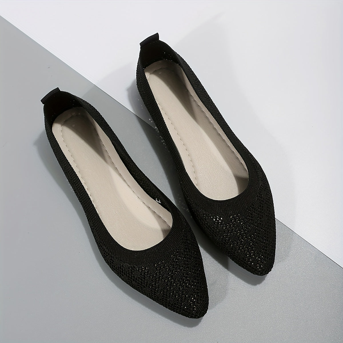 Women's Knit Flat Shoes Lightweight Slip On Shoes