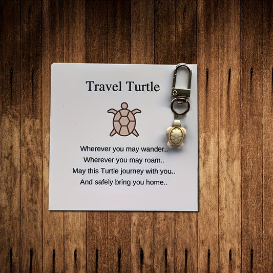 2pcs Mini Turtle Lucky Keychain Keyring Bag Charm Pendant Gift