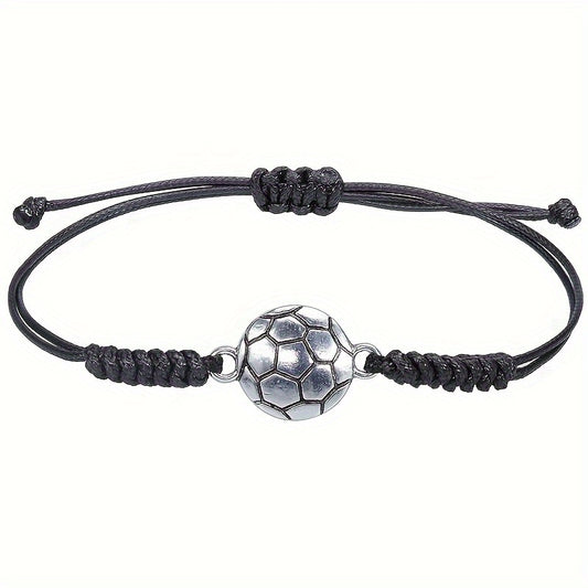 Adjustable Charm Alloy Bracelet Baseball Football Basketball Volleyball