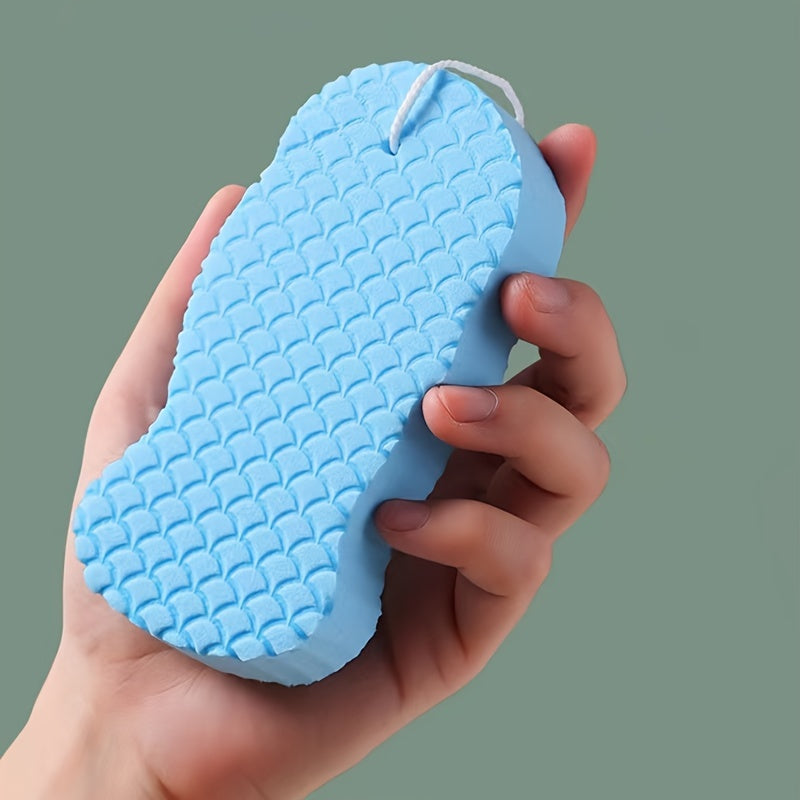 3D Fish Scale Pattern Bath Sponge Exfoliating Massage Shower Sponge