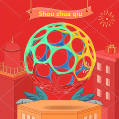 Soft Rubber Ball Toy for 3-12 Months Baby Hands Grasp Training