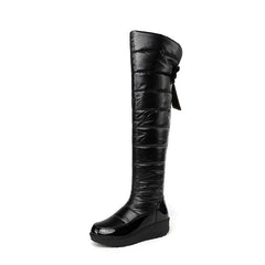 Bow Decor Thermal Lined Snow Boots Waterproof Non Slip Outdoor Warm