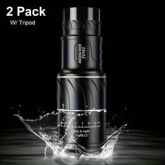 2 Pack HD Telescope with Tripod for Camping Fishing Hiking