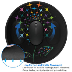 Colorful Patterned 20x20cm Gaming Mouse Pad - Non-Slip Rubber Base