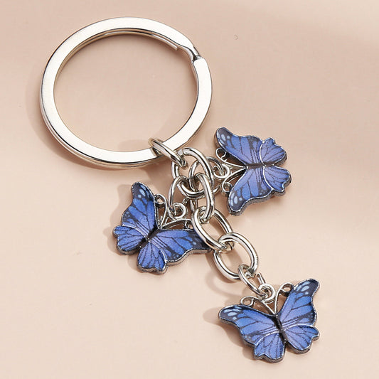 Colorful Butterfly Car Keychain