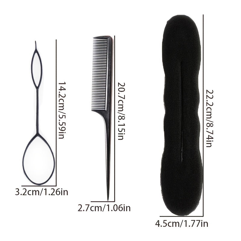 6pcs Hair Styling Kit Set Bun Maker Braid Tool Hair Twist Styling Accessories