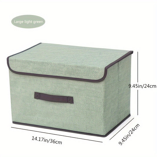 Foldable Dust-proof Storage Box & Basket for Wardrobe Clothes Books Toys