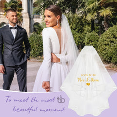Personalized Bridal Veil - Custom Wedding Veil for Brides