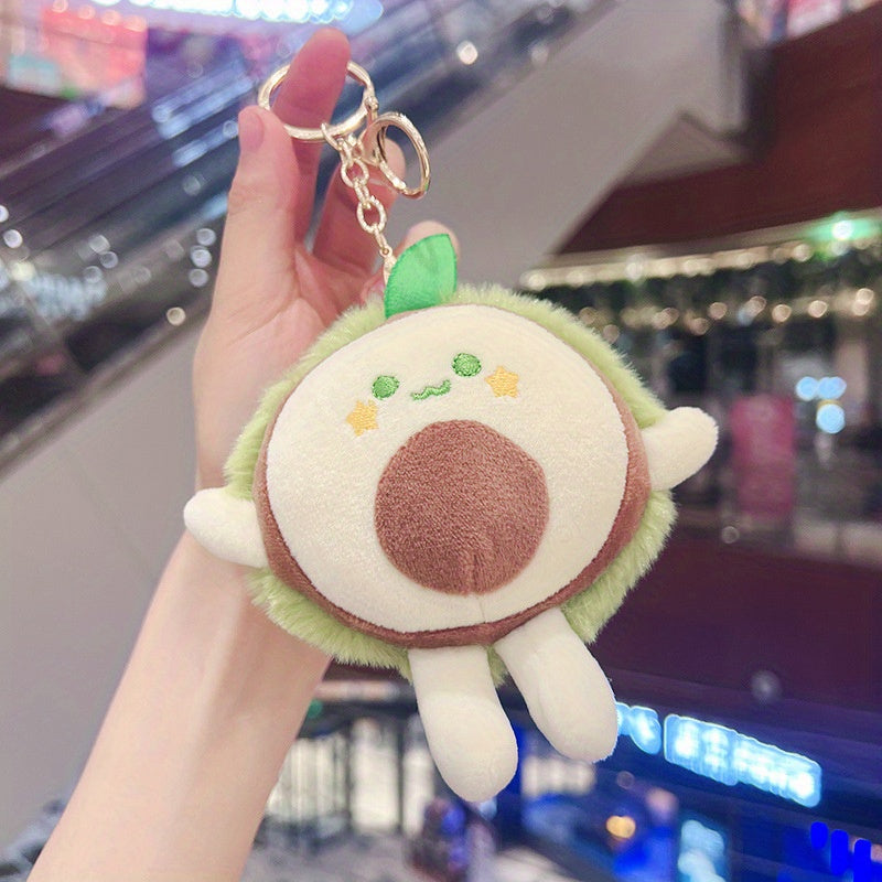 Fruit Couple Doll Pendant Plush Toy Key Chain for Bags