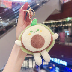 Fruit Couple Doll Pendant Plush Toy Key Chain for Bags