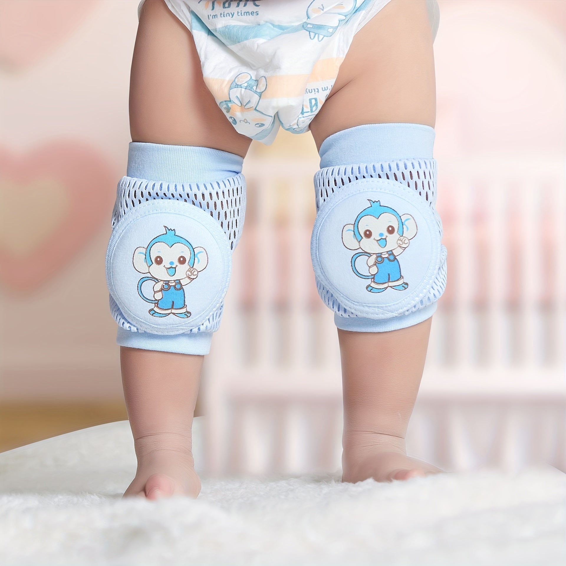 Baby Breathable Mesh Knee Pads for Crawling