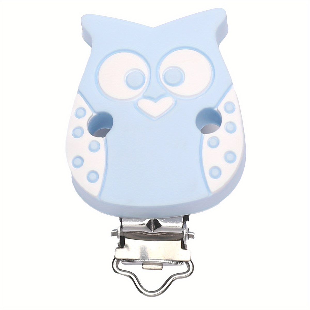 Silicone Owl Pacifier Clip for Babies 0-24 Months