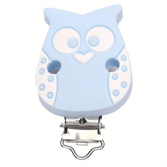 Silicone Owl Pacifier Clip for Babies 0-24 Months