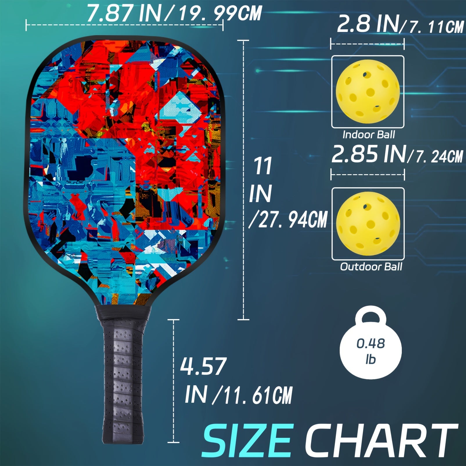 2pcs USAPA Approved Pickleball Paddles Set with Balls