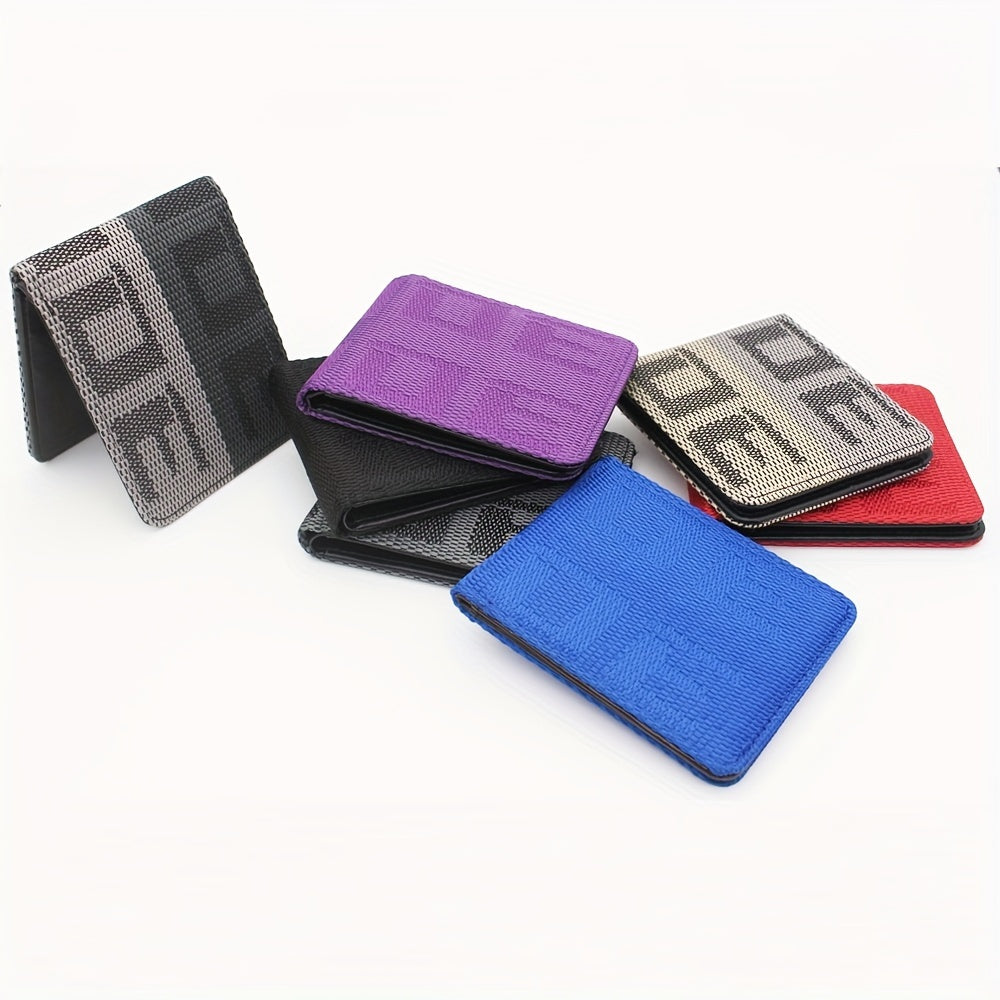 JDM Racing Car Fabric Short Wallet Canvas Wallet